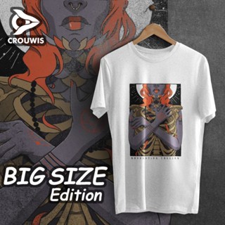 เสื้อยืดผ้าฝ้าย เสื้อยืดแขนสั้น ผ้าฝ้าย พิมพ์ลาย Big SIZE absolution 24s ไซซ์ XXL XXXL สําหรับผู้ชาย และผู้หญิง เสื้อเชิ