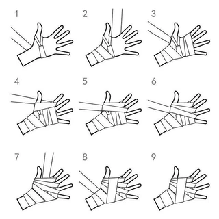 (คู่) ผ้าพันมือสําหรับฝึกมวยไทยสําหรับชายและหญิง 2 ชิ้น