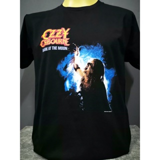 เสื้อวงนำเข้า Ozzy Osbourne Bark at the Moon 1983 Led Zeppelin Black Sabbath Deep Purple Style Vintage T-Shirt