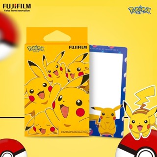 สติกเกอร์กรอบโพลารอยด์3นิ้วยี่ห้อ Pikachu ของแท้จากฟูจิสติกเกอร์ตกแต่งกระดาษกล้อง DIY ทันที