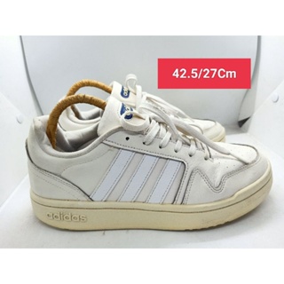 Adidas แท้ Size 42.5 ยาว 27 รองเท้ามือสอง ผ้าใบ แฟชั่น ทำงาน ลำลอง เดิน  เที่ยว วิ่ง ออกกำลังกาย เกรด A+(P2)