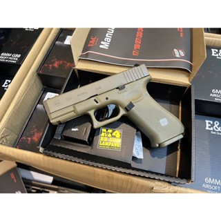 บีบีกันอัดแก๊ส ยี่ห้อ E&amp;C รุ่น Glock19X สีทราย