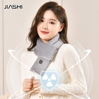 JIASHI มัลติฟังก์ชั่น USB ชาร์จความร้อนผ้าพันคอ ผ้าพันคอความร้อน unisex ผ้าฝ้ายสีบริสุทธิ์ผ้าพันคอความร้อนไฟฟ้า