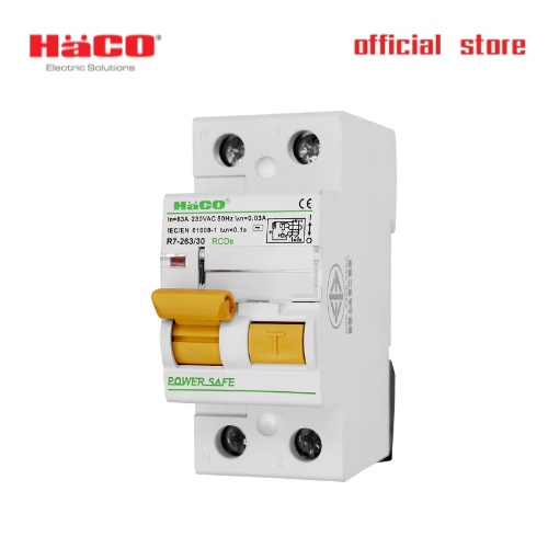 HACO RCDs เมนเบรคเกอร์กันไฟรั่ว ไฟดูด 2P 63A รุ่น R7-263/30