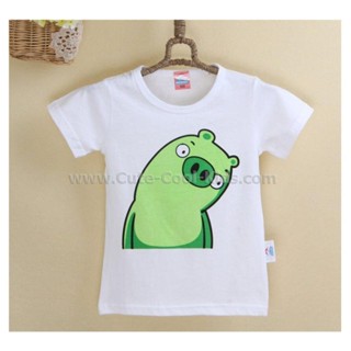 TSB-227 เสื้อยืดเด็กผู้ชาย หมูเขียว Size-110 (4-5Y)