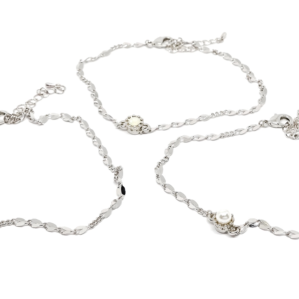 Fyne Fories Sweet Pea Anklet ♡ สร้อยข้อเท้าลายใบไม้ ♡ fynefories