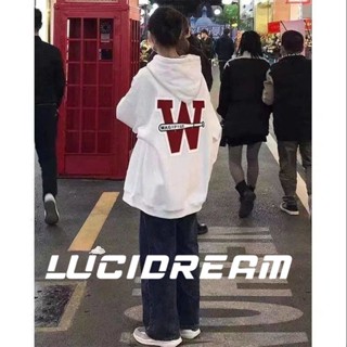 LUCIDREAM  เสื้อกันหนาว เสื้อแขนยาว เสื้อกันหนาว ผู้หญิง 2022สินค้ามาใหม่ วินเทจ Oversize เกาหลี ใส่สบายๆ ทรงหลวม สไตล์สปอร์ต ทันสมัย Unique ทันสมัย พิเศษ HA220702-4 36Z230909