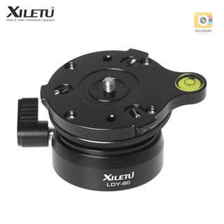 Xiletu LDY-60 CNC ขาตั้งกล้องอลูมิเนียมอัลลอยด์ Load สกรูบับเบิล 1/4 นิ้ว 10 กิโลกรัม 22lbs และอินเตอร์เฟซรูสกรู 3/8 สําหรับ