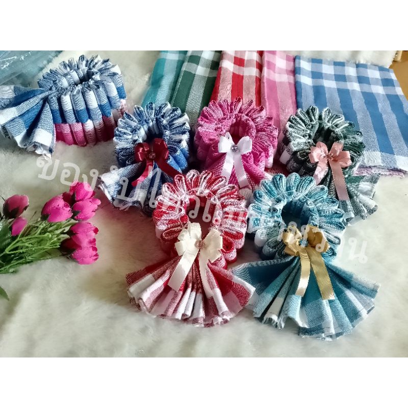 ของขวัญปีใหม่ ของรับไหว้  ถูกที่สุดของรับไหว้ มาลัยกร ผ้าขาวม้าพร้อมกล่อง*ฟรีป้ายผ้าคละสีคละลาย ราคา ถูกที่สุด ดีลบีเคเค แกลเลอรีภาพที่ 2