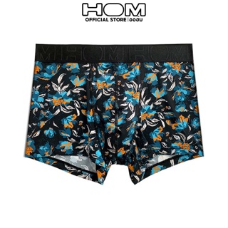 HOM (ออฮ์ม) รุ่น 402383-P0NB กางเกงในชายBoxer Polyamideเป้าเปิดบนควักสะดวกทั้งซ้ายและขวา นูนกระชับได้รูปปลายขาไม่ม้วน