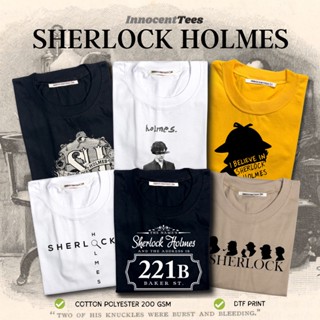 เสื้อยืด[INNOCENTTEES] SHERLOCK HOLMES TSHIRT II TV SERIES TSHIRT II SMALL TO 2XL