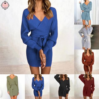 Dress Backless Cocktail Autumn Winter Elegant High Quality Knit Dresses