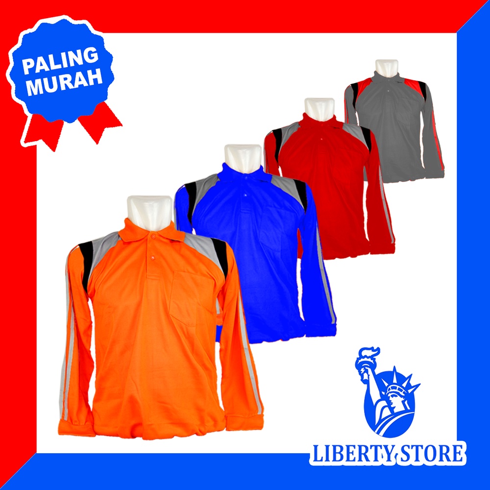 MOU NKKP 31 เสื้อยืดคอปกแขนยาวสําหรับผู้ชายและผู้หญิง