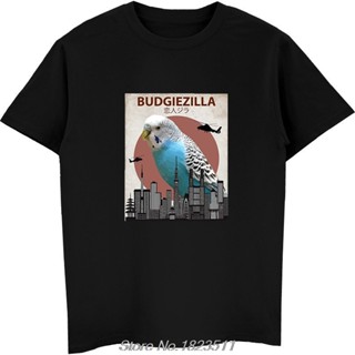 【 Plus Size 】 ขายดี แฟชั่น Budgiezilla | เสื้อยืด พิมพ์ลาย Budgie Budgerigar Parakeet Lovers สไตล์ฮาราจูกุ สตรีท สําหรับผู้ชาย