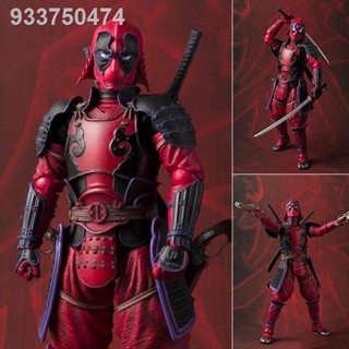 HI to Bi รุ่น Bandai shf samurai ที่มีชื่อเสียงทั่วไป Marvel Deadpool ร่วมเคลื่อนย้ายตุ๊กตา figure