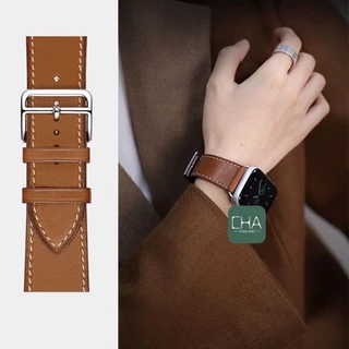หนัง PU สายนาฬิกา smart watch สำหรับ Watch 11 10 9 8 ultra 7 6 5 4 3 2 1 Size 40/41/44/45/49/46mm สายสําหรับแอปเปิ้ลวอช