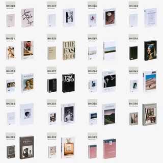 หนังสือปลอม หนังสือโชว์ พร็อพถ่ายรูป หนังสือแต่งบ้าน ดีเทลขอบโค้ง ดลาย ปกแข็ง​ สีสดคมชัด​ 39แบบ #Z-BH