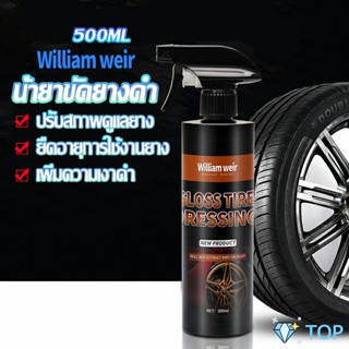 สเปรย์น้ำยาขัด เคลือบเงายางรถ  500ml น้ํายาเคลือบยางดํา ยางรถยนต์ Tire Wheel Care