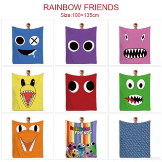 ผ้าห่ม ผ้าสักหลาด พิมพ์ลายการ์ตูน Jason Roblox Rainbow Friend แฟชั่นฤดูร้อน