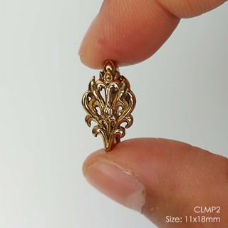 CLMP2GoldenBronze amulet casing clamp self-installation จี้ประดับกรอบพระ บรอนซ์ทอง