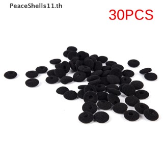 Peaceshells แผ่นโฟมฟองน้ําครอบหูฟัง แบบนิ่ม สีดํา สําหรับหูฟัง 30 ชิ้น