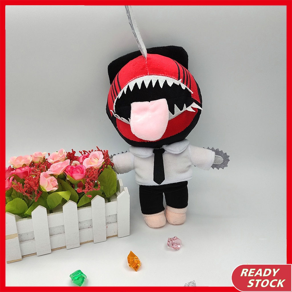 Anime Chainsaw Man ของเล่นตุ๊กตา Denji Pochita ตุ๊กตา Plushie รูปคอสเพลย์ Props (30 ซม.)