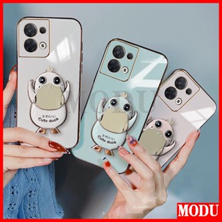 เคสโทรศัพท์มือถือแบบนิ่ม TPU ลายเป็ดโคดา พร้อมขาตั้ง สําหรับ infinix Note 12 Pro G96 Hot 12i 12 Play Tecno Pova 3 Camon 18 18P Tecno Spark 8 7 Pro 6 GO 6 5 Air Tecno Spark GO 2020