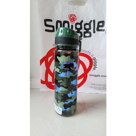 Smiggle Tritan bottle กระติกน้ำ 650 ml. ของแท้ สีเขียวลายทหาร