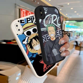 สําหรับ iPhone X XS 10 Ten เคสการ์ตูน One Piece เคสโทรศัพท์ นิ่ม กันกระแทก ป้องกัน หนังแกะ