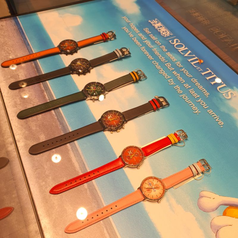 ลิมิเต็ดสุด!! SOLVIL ET TITUS X ONE PIECE คอลเลคชั่น INTERLUDE โครโนกราฟ ระบบควอตซ์ สายหนัง มีให้สะส