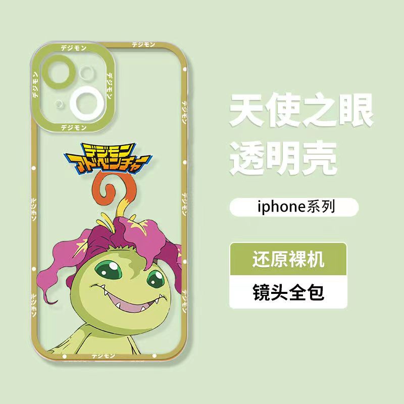 【Digimon Adventure】เคสโทรศัพท์มือถือ TPU นิ่ม แบบใส ลายการ์ตูน Gomamon &amp; Palmon สําหรับ IPhone 14 13 12 11 Pro Max 14 Plus 13 12 Mini 6 6s 7 8 Plus XR X XS Max