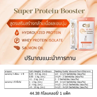 (ส่งฟรี) ใหม่! ชูชู โปรตีนบูสเตอร์ บำรุงแมว รูปแบบซองเลีย 12 แพ็ค (48ชิ้น) รสปลาแมคเคอเรลและปลาทูน่า