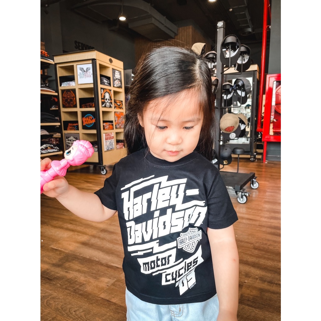 เสื้อยืดเด็ก OLP ลิขสิทธิ์แท้ Harley-Davidson of Thonburi  STATIC-BLACK 40291212