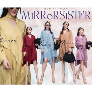 พร้อมส่ง 🎋MiRRoRSiSTERs NoVeMber SiLKy DReSS••10716.8