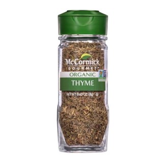 McCormick Organic Thyme 18g.แม็คคอร์มิค ออร์แกนิคใบไทม์ 18ก.อาหาร เครื่องปรุง สมุนไพร เครื่องเทศ