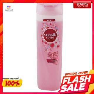 ซันซิล เนเชอรัล ซากุระแอนด์ราสเบอร์รี่ ไชน์แอนด์ซอฟท์ แชมพู 380 มล.Sunsilk Natural Sakura and Raspberry Shine and Soft S