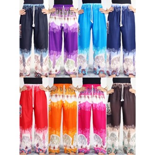 ✨พร้อมส่ง✨กางเกงช้างเอวเชือก ฟรีไซส์ ใส่ได้ทั้งหญิงชาย ลายช้างพื้น