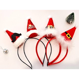 ที่คาดผมคริสมาส ตกแต่ง หมวกคริสมาสจิ๋ว ที่คาดผม คริสมาส หมวกคริสมาส Christmas Hat Headband Hairband Fancy Party Prop