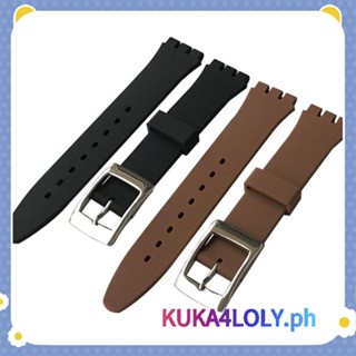 สายนาฬิกาข้อมือซิลิโคน คุณภาพสูง แบบเปลี่ยน สําหรับ Swatch strap 17 มม. 19 มม. ph112