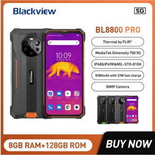 Global Version Blackview BL8800 Pro Thermal Imaging Camera FLIR® Smartphone 6.58&amp;quot; 8GB+128GB 8380mAh NFC 5G Cell Phone