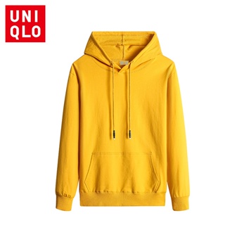 เสื้อกันหนาวลําลอง Uniqlo ผ้าฝ้าย มีฮู้ด ทรงหลวม สวมใส่สบาย 2022