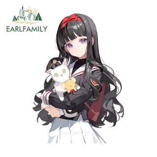 Earlfamily สติกเกอร์ ลาย Tomoyo Daidouji Card Captor Sakura น่ารัก ขนาด 13 ซม. x 9.2 ซม. สําหรับติดตกแต่งรถยนต์