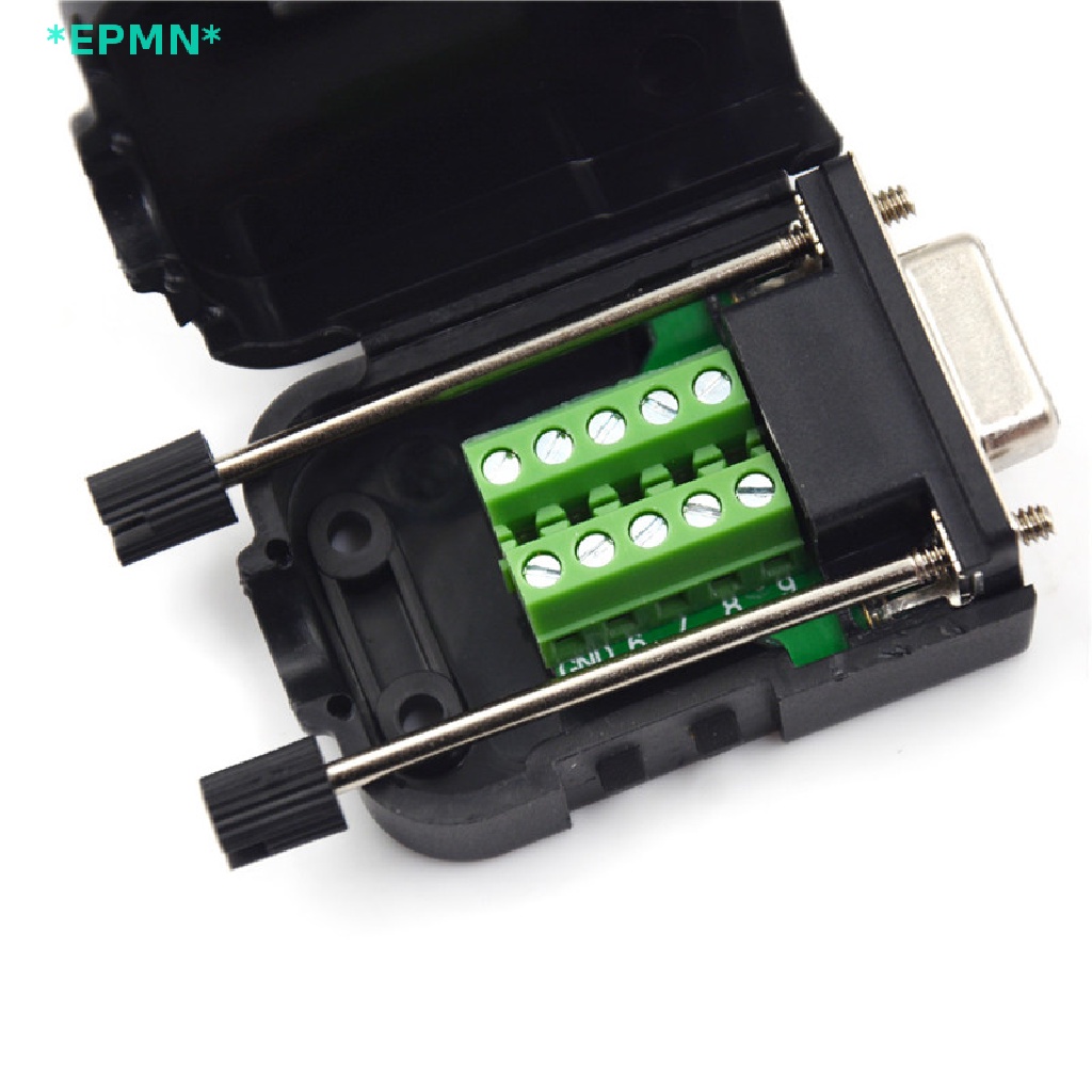 Epmn> ใหม่ ขั้วต่อปลั๊ก DB9 ตัวเมีย D-Sub 9 Pin แบบไร้บัดกรี