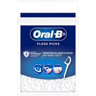 ใหม่! Oral-B ออรัลบี ไหมขัดฟันแบบด้ามจับ แพ็ค 30 ชิ้น Floss Picks 30ct