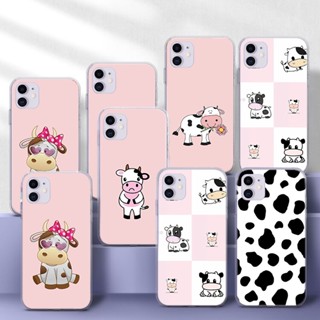 เคสโทรศัพท์มือถือแบบนิ่ม TPU ใส ลายวัว ERT74 สําหรับ VIVO V7 Y75 V9 Y85 Y89 Y11 Y12 Y15 Y17 Y19 Y20 Y21 Y33S Y21S Y30 Y50