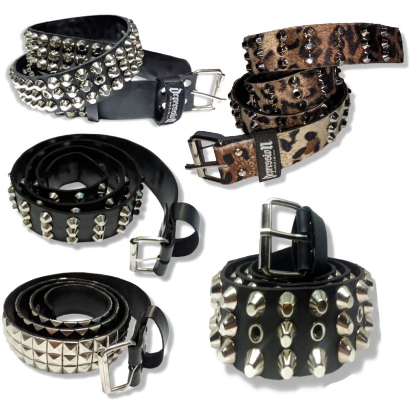 DEPRESSION - SPIKE BELT / SPIKE BUCKLE / SPIKE PUNK STUD / PIRAMID / BUCKET / POT / LEOPARD MODEL