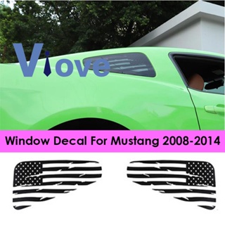 สติกเกอร์รูปลอก ลายธงชาติ สําหรับติดตกแต่งหน้าต่างรถยนต์ Ford Mustang 2008-2014