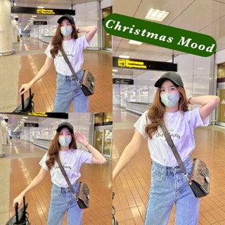 Jarikashop - เสื้อยืดลาย Christmas Mood  ( งานป้าย.. Jarika ) ( จ53 )