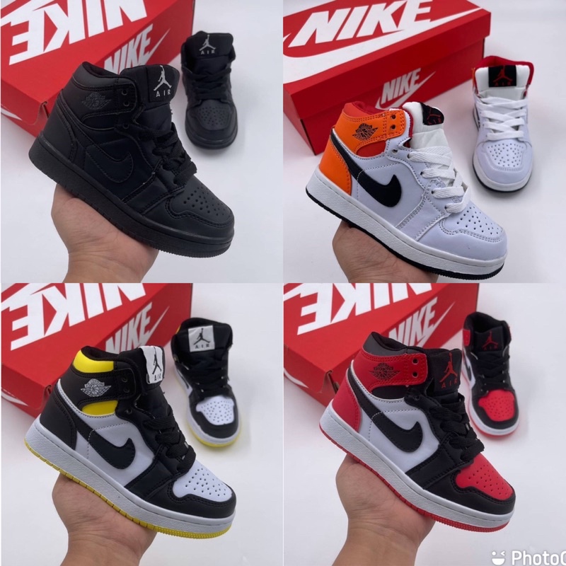 รองเท้าผ้าใบ Jordan ข้อสูงของเด็ก25—36