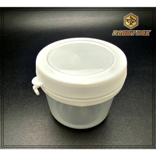 กระปุกกลม RBN016 เนื้อ PP ใสน้ำข้าว ฝาฉีก ไม่เเตกหัก ใส่น้ำพริก อื่นๆ (100 ml.) จำนวน 50 ใบ
